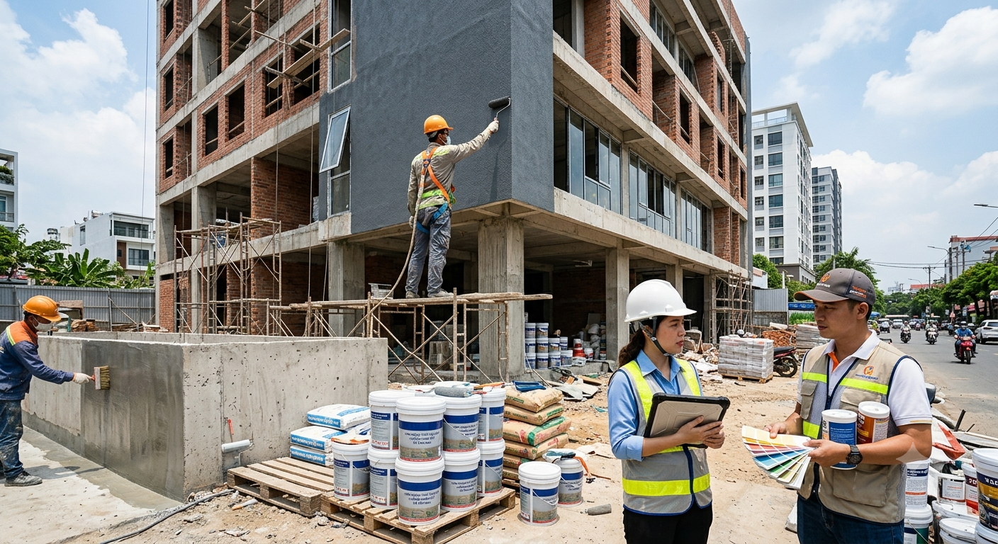 Lựa chọn sơn ngoại thất và giải pháp chống thấm tối ưu