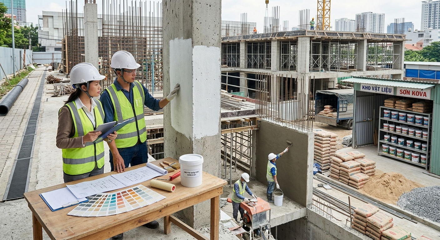 Phân tích sâu về đặc tính và ứng dụng thực tế của từng loại sơn KOVA
